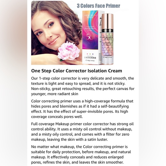 Pore Primer, Skin Tone Correcting Facial Serum - Picture 5 of 6